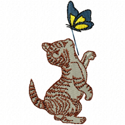 Cats Embroidery Design 11 Cats Embroidery Design 11